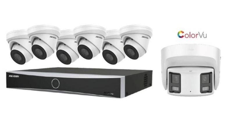 Image of the Hikvision 4 IP Kit.