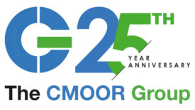 Image of The CMOOR Group 25th anniversary graphic.