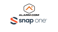 image of the Snap One and Alarm.com logos