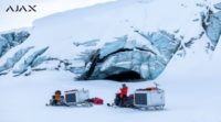 Image of the Ajax protected arctic film crew camp.