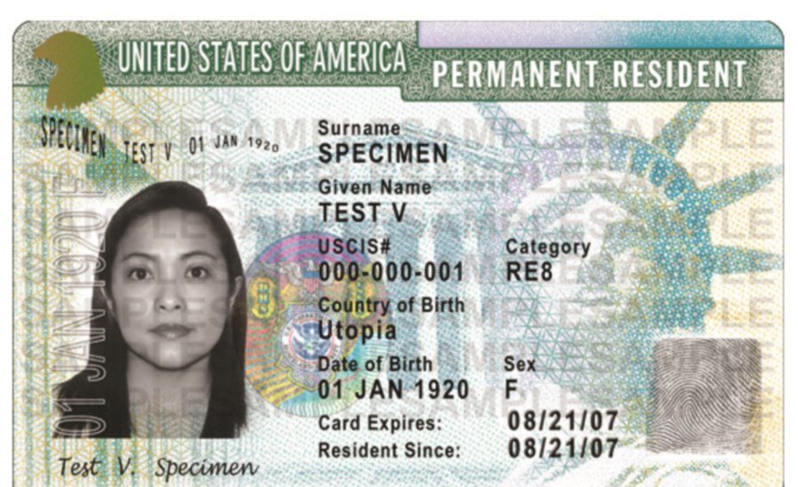 Resident alien card что это