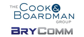 Image of the Cook and Boardman and BryComm logos.