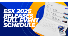 Image of the ESX 2025 schedule graphic.