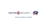 Image of the Vector Security & Columbus Blue Jackets' logos.